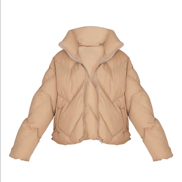 ❌SOLD❌Pretty Little Thing Chevron Quilted Puffer Jacket - Picture 6 of 9